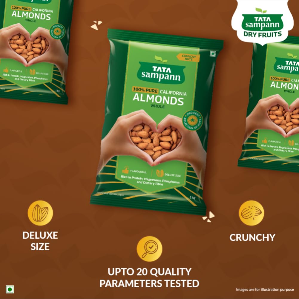 Tata Sampann
Premium California Almonds 500 g