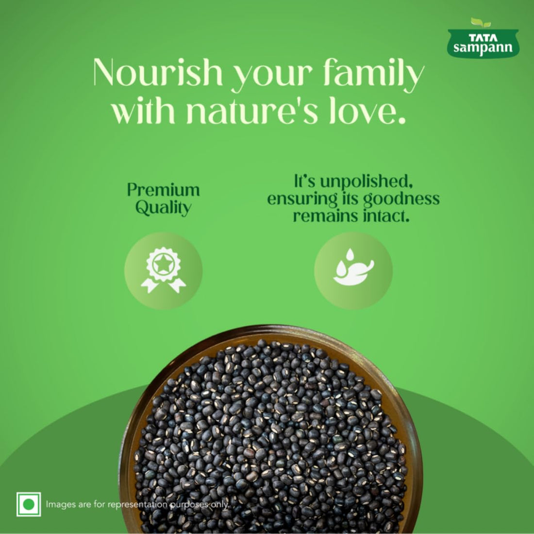 Tata Sampann
Urad Dal Kali (Black) 500 gm