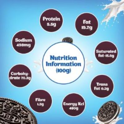 Cadbury Oreo Chocolate Creme Biscuits - 120 Gm
