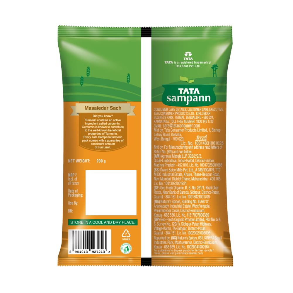 Tata Sampann
Turmeric Powder With Natural Oils 200g