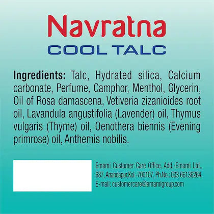 Navratna Cool Talc Active Deo | Long Lasting Freshness & Fragrance, 400gm