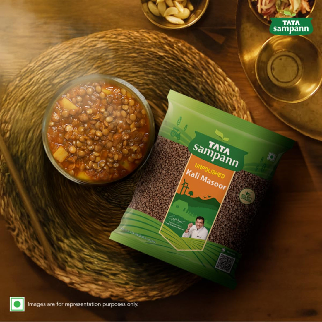 Tata Sampann
Kali Masoor 500g