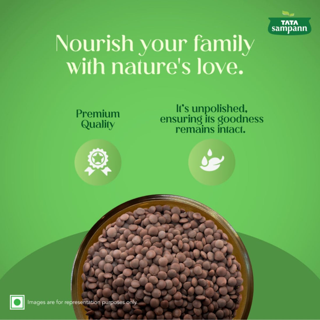 Tata Sampann
Kali Masoor 500g