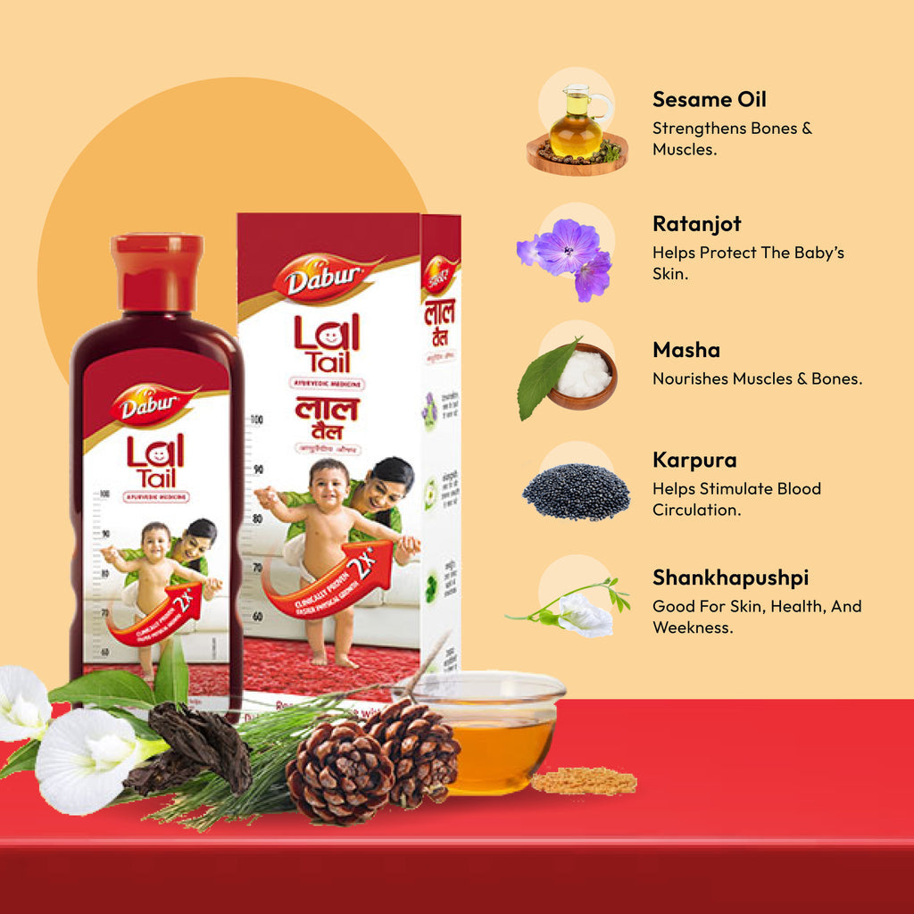Dabar Lal Tail Ayurvedic Baby massage oil 50gm
