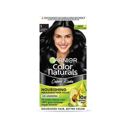 Garnier Colour Naturals Hair Colour 70ml+60g (natural black