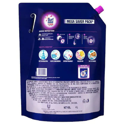 Surf Excel Matic Front Load Liquid Detergent 4 L
