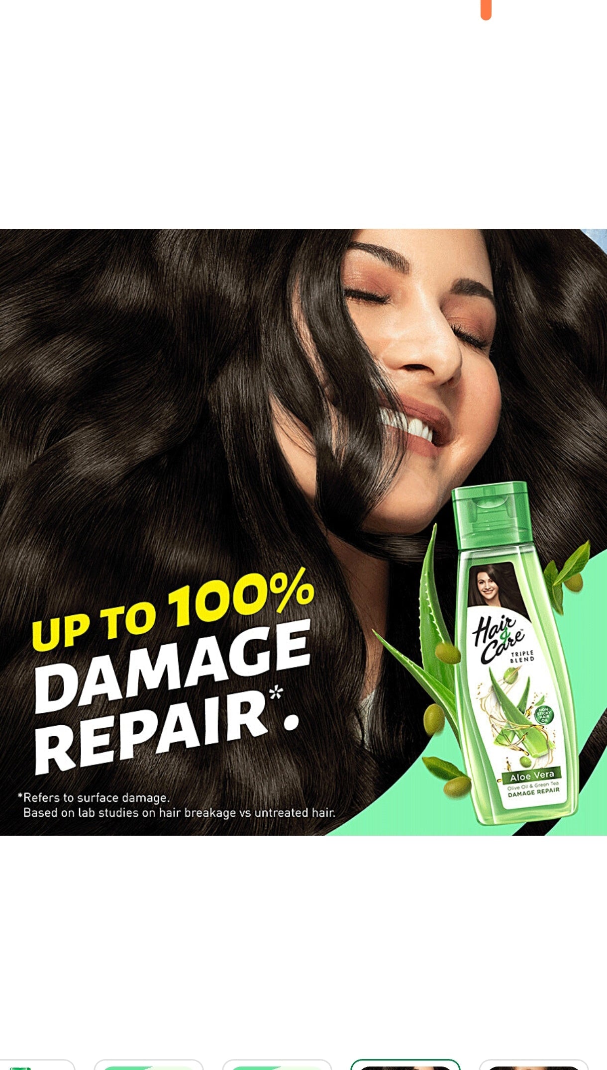 Hair & Care Triple Blended Damage Repair Non sticky Hair Oil With Aloe Vera 500ml