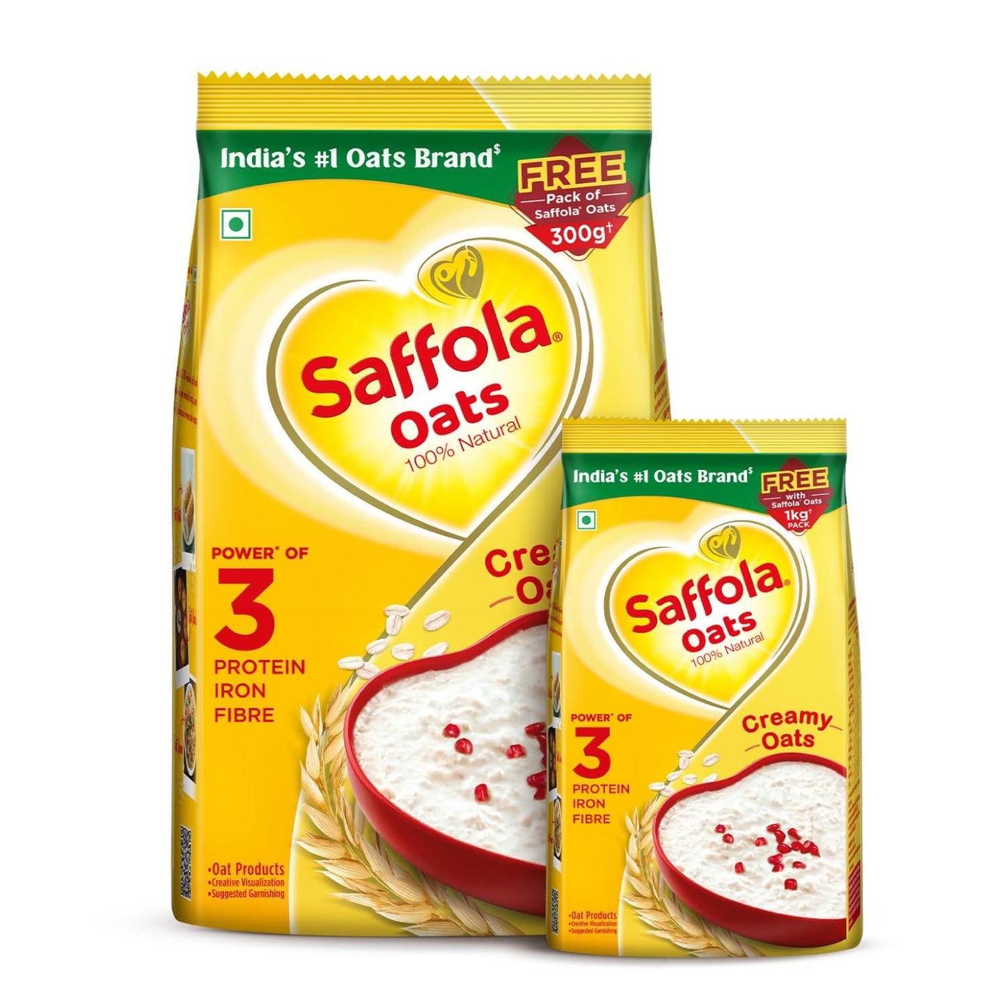 Saffola Oats plain 1 Kg +300gm free