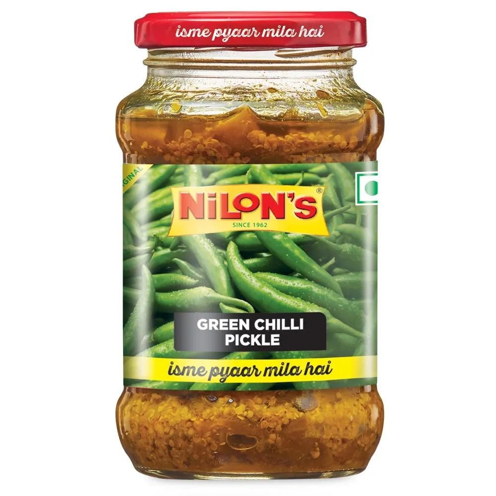 Nilon's Green Chilli Pickle 400gm