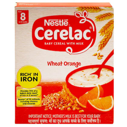 Nestle Cerelac 8 Wheat Orange