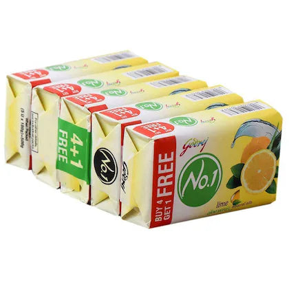 Godrej                                            Godrej No.1 Lime & Aloe Vera Soap 100 g (Buy 4 Get 1 Free)