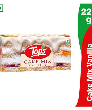 TOPS Cake Mix - Vanilla (100% Vegetarian) 225Gm Carton