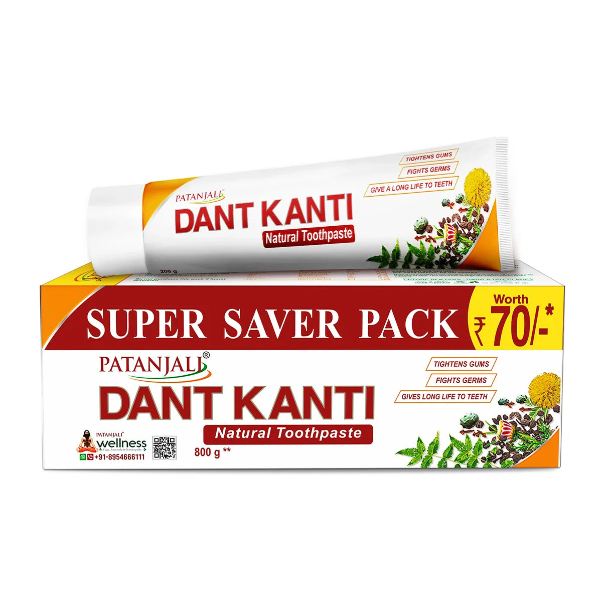 Patanjali Danthkarti Natural Toothpaste 800gm