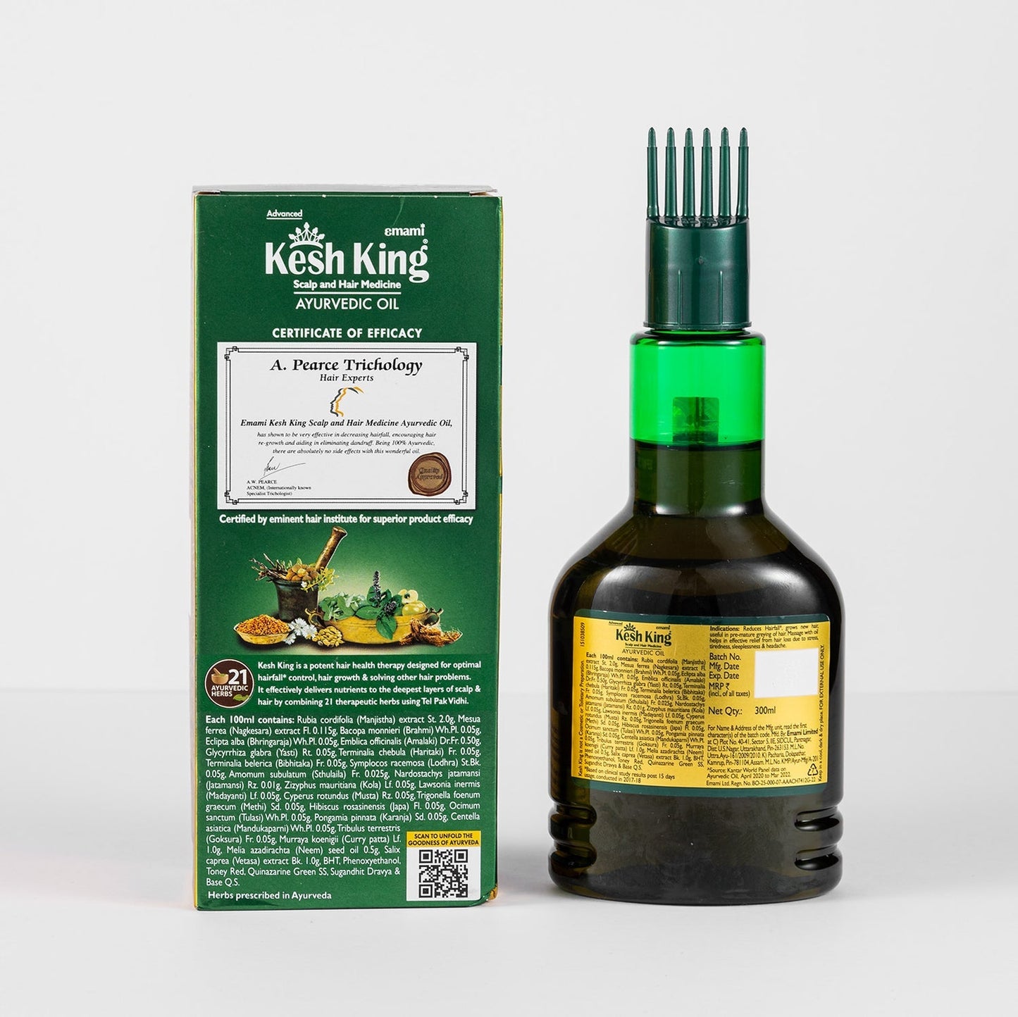 kesh King Ayurvedic Medical Oil, Reduces Hairfall, Grow New Hair 100ml