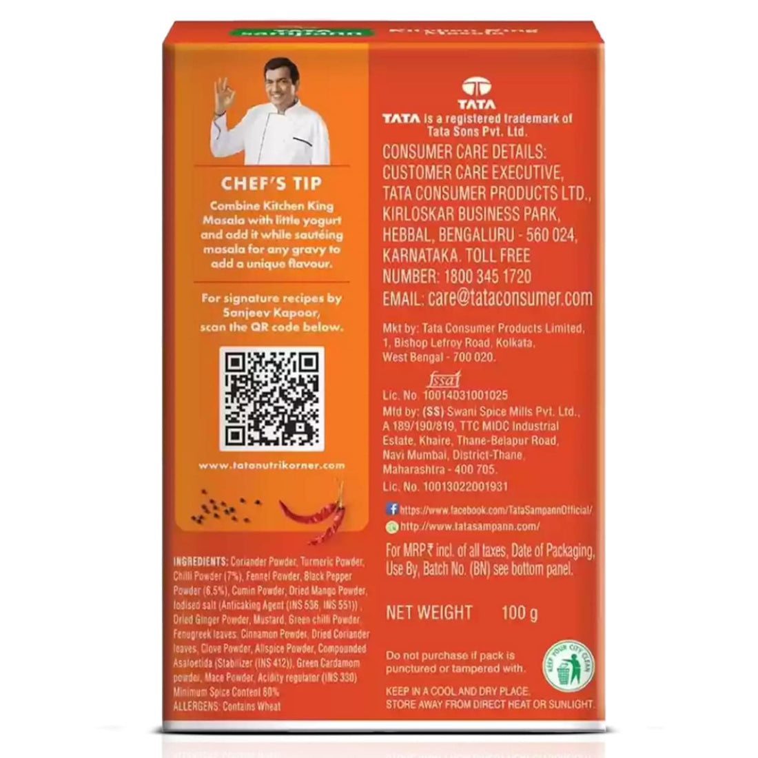Tata Sampann

Kitchen King Masala 100gm