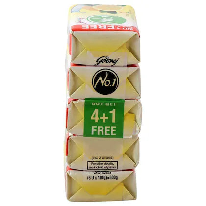 Godrej                                            Godrej No.1 Lime & Aloe Vera Soap 100 g (Buy 4 Get 1 Free)