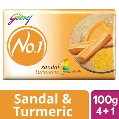 Godrej
Godrej No. 1 Sandal & Turmeric Soap 100 g (Buy 4 Get 1 Free)