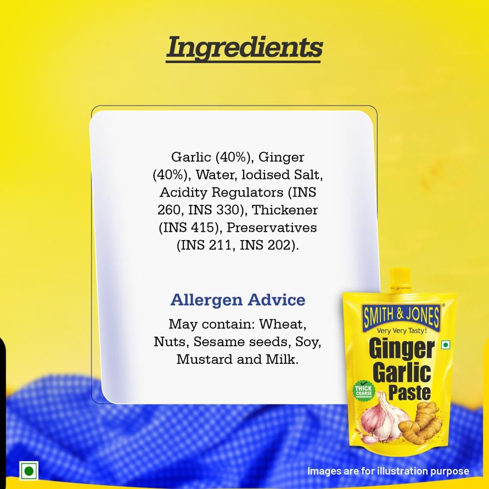 Smith & Jones

Ginger Garlic Paste 200gm