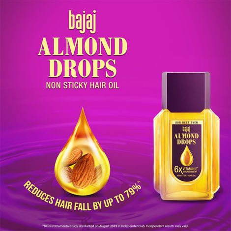 Bajaj Almond Drop Hair Oil Enrich with 6x Vitamin E, Reduces Hairfall,475 ml