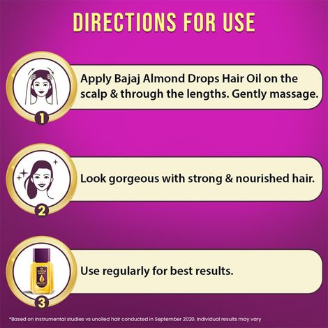 Bajaj Almond Drop Hair Oil Enrich with 6x Vitamin E, Reduces Hairfall,475 ml