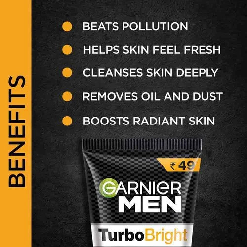 Garnier Men Trobo bright Facewash 100gm