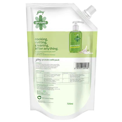 Godrej Protekt Germ Fighter Lime & Eucalyptus Handwash Refill 725 ml