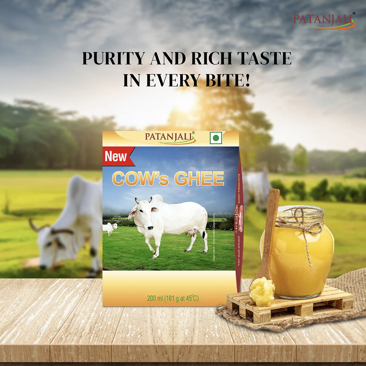 Patanjali cow's Gee 200ml