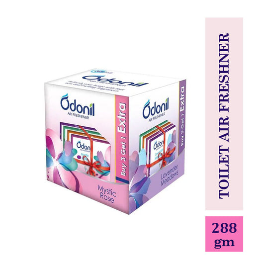 Odonil block Toilet Air Freshner Mix (3+1) - 288Gm