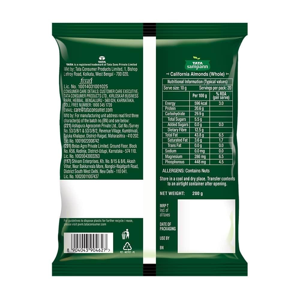 Tata Sampann
Premium California Almonds 500 g