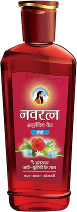 Navratna Ayurvedic Cool Oil With 9 Ayurvedic Herbs Relieves Headache, Fatigue Hair Oil, 500 Ml