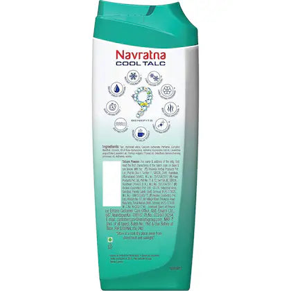 Navratna Cool Talc Active Deo | Long Lasting Freshness & Fragrance, 400gm
