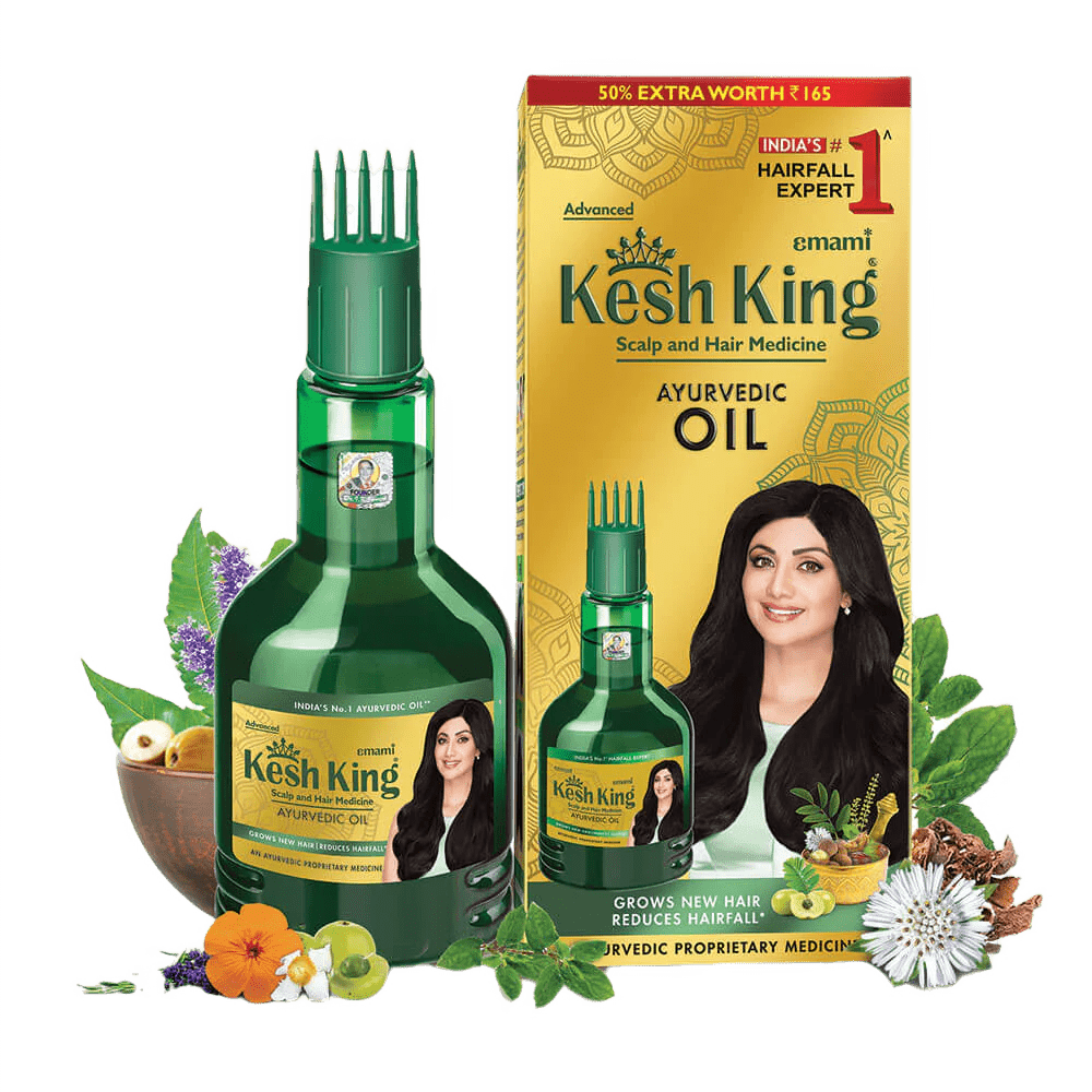 kesh King Ayurvedic Medical Oil, Reduces Hairfall, Grow New Hair 100ml