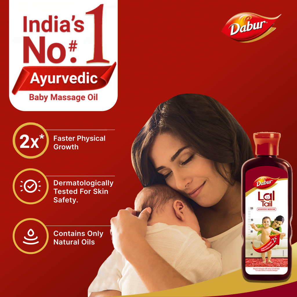 Dabar Lal Tail Ayurvedic Baby massage oil 100gm