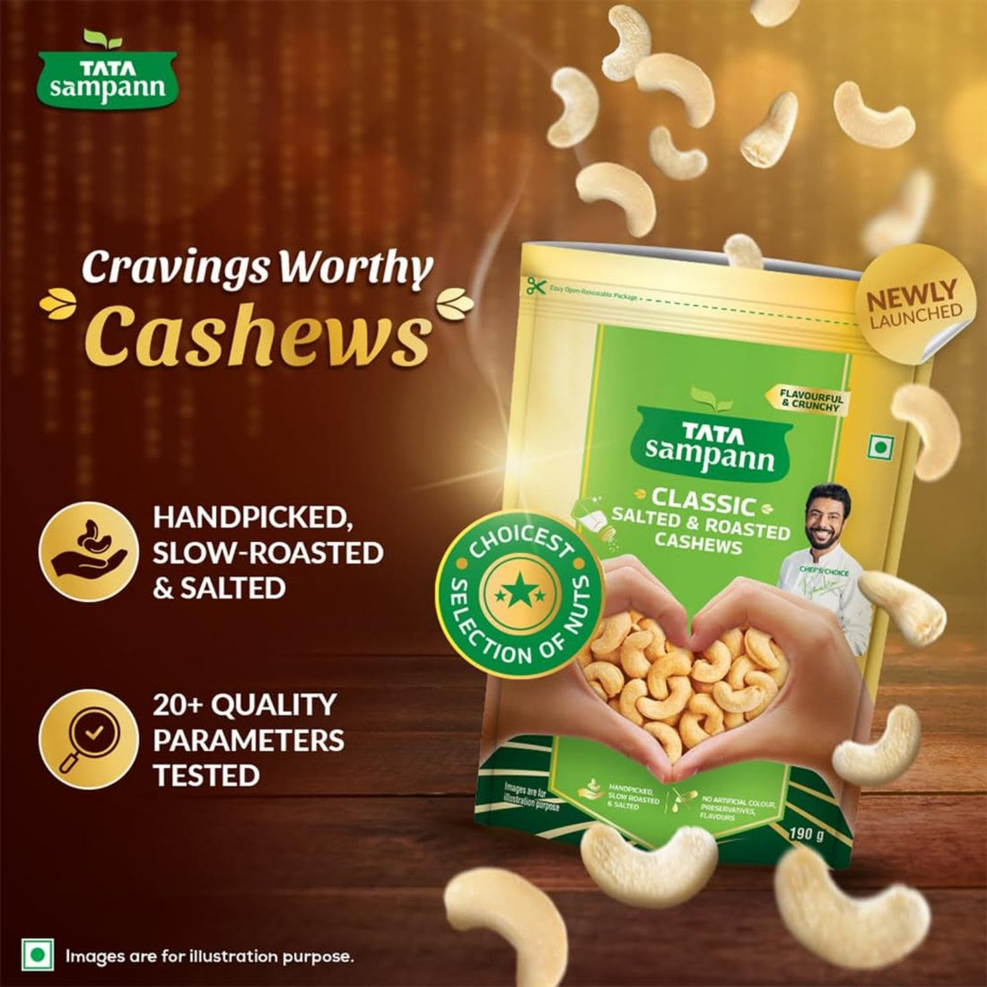 Tata Sampann
Salted & Roasted Cashew