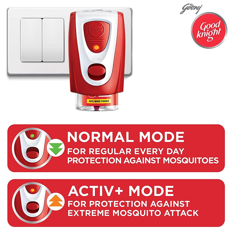 Good Knight Power Active + Twin Reffil Pack (90ml)