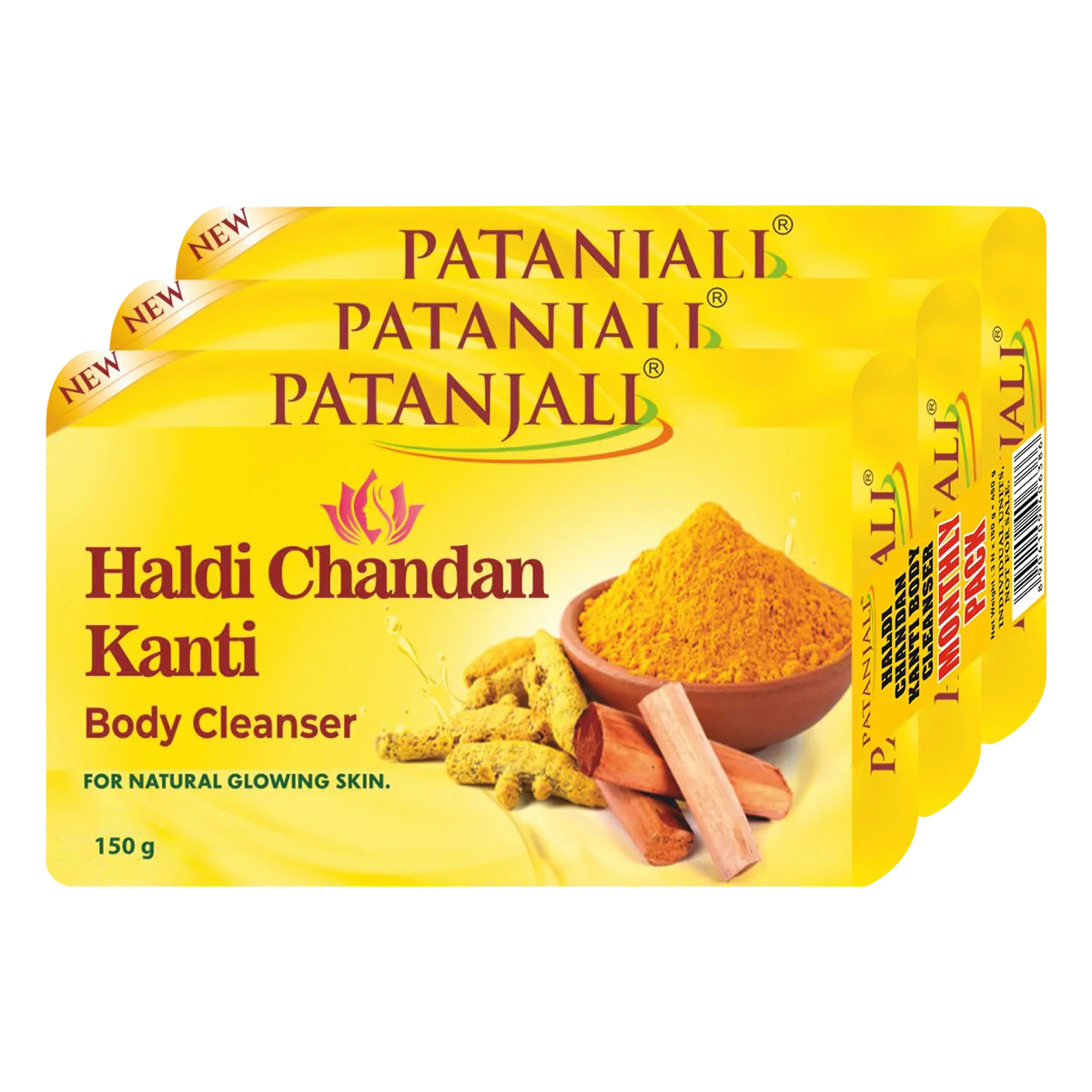 Patanjali Chandan Kanti Body Cleanser pack 150*3