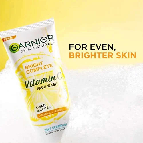 Garnier Bright Complete Vitamin C Face Wash 150gm