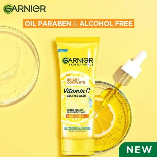 Garnier Bright Complete Vitamin C Gel Face Wash 100gm