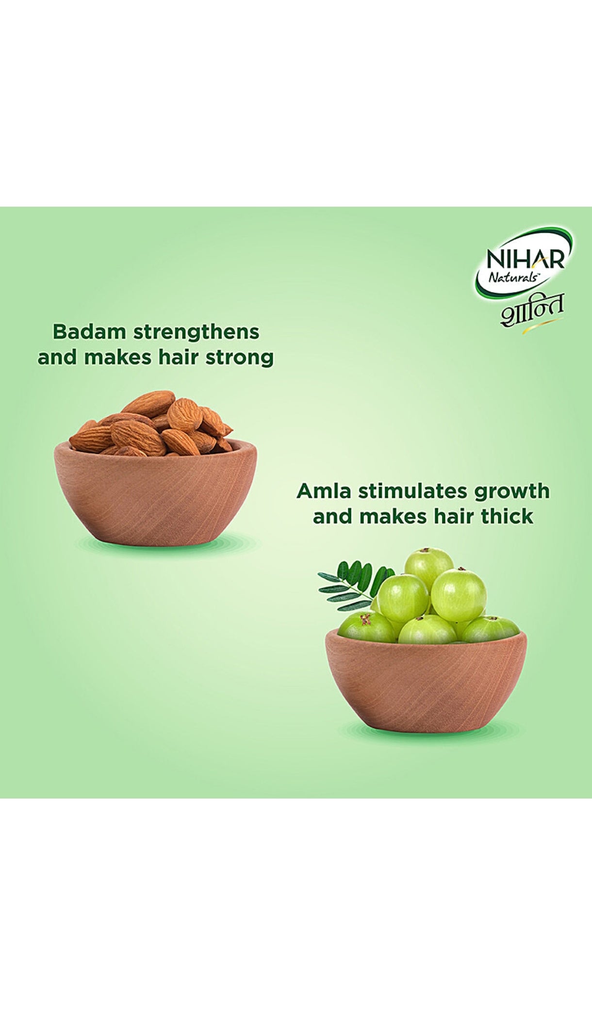 Nihar Shanti Amla, Natural Amla and Badam hair oil 80ml