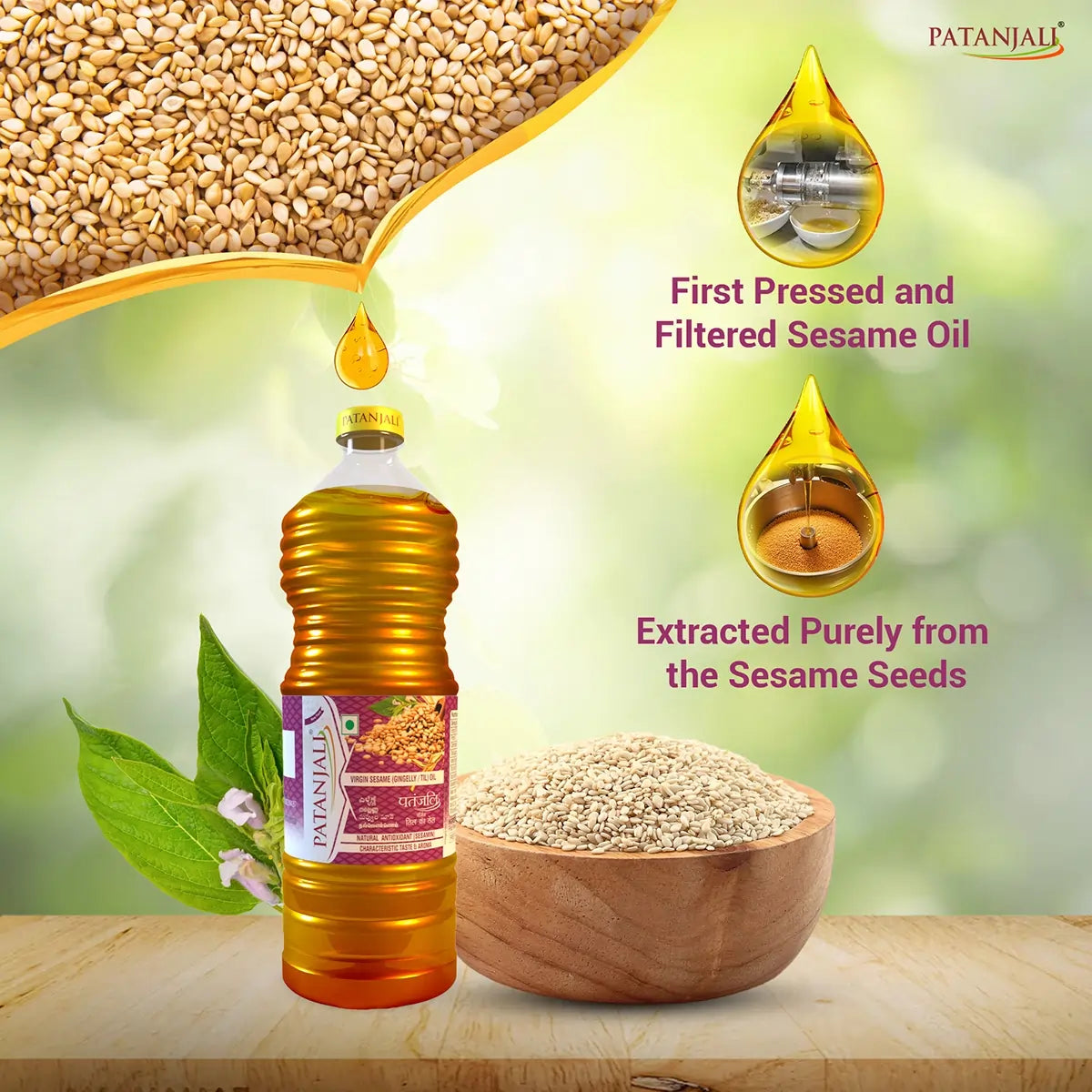 Patanjali Sesame Oil 1 ltr