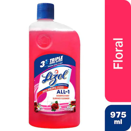 Lizol Floral Disinfectant Surface Cleaner 975 ml
