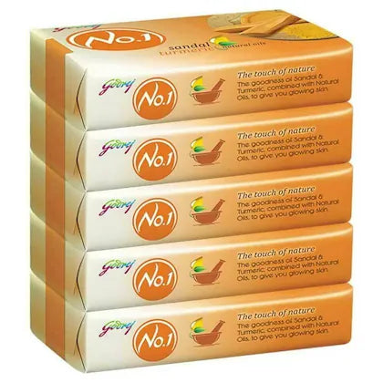 Godrej
Godrej No. 1 Sandal & Turmeric Soap 100 g (Buy 4 Get 1 Free)