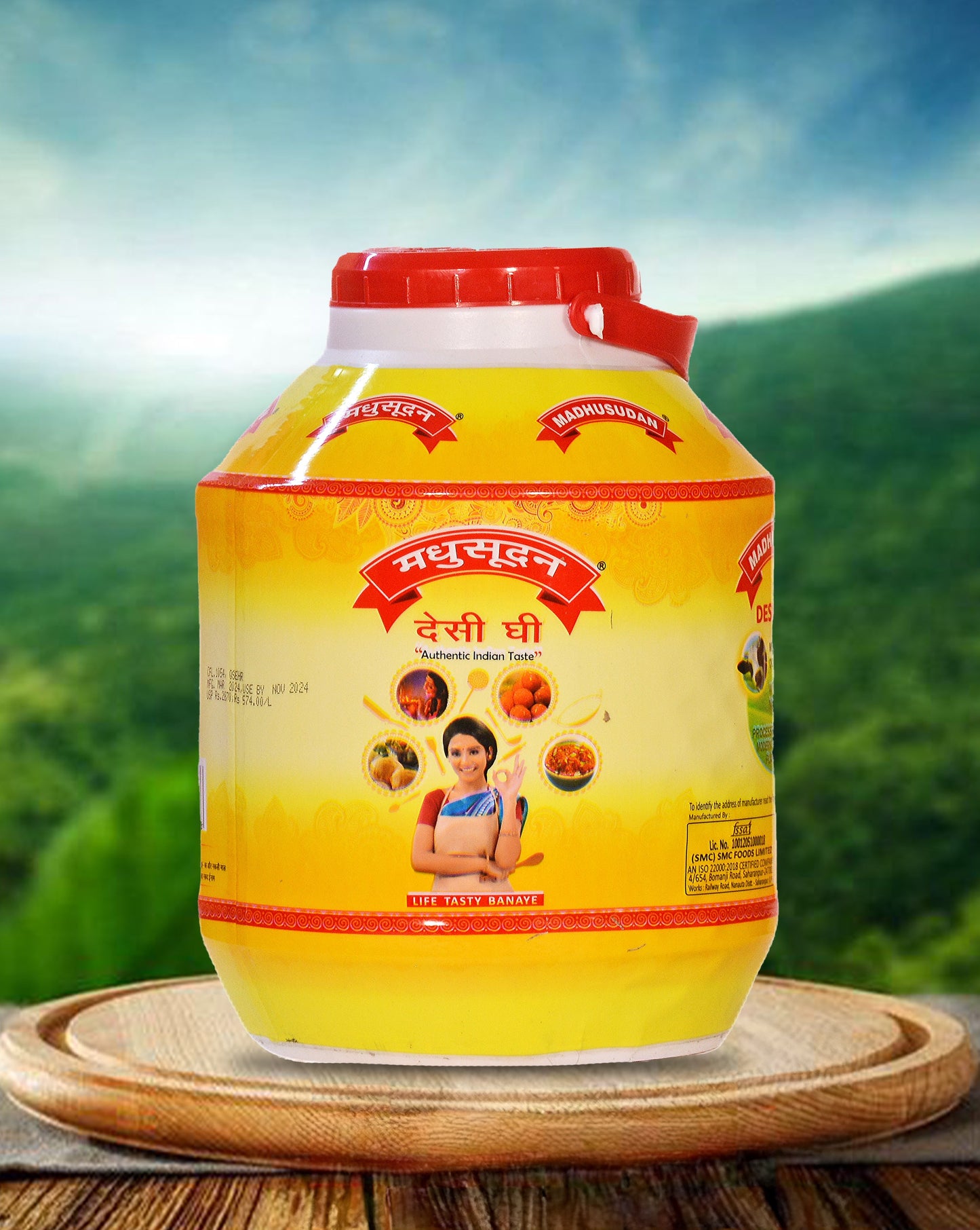 Madhusudan Desi Ghee 5 Litre Jar