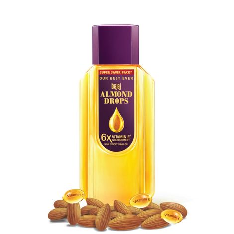 Bajaj Almond Drop Hair Oil Enrich with 6x Vitamin E, Reduces Hairfall,650 ml