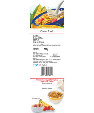 TOPS Corn Flakes - 500g. Pouch