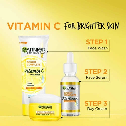 Garnier Bright Complete Vitamin C Face Wash 100 gm