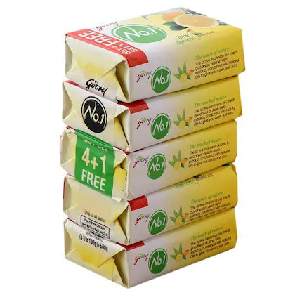 Godrej                                            Godrej No.1 Lime & Aloe Vera Soap 100 g (Buy 4 Get 1 Free)
