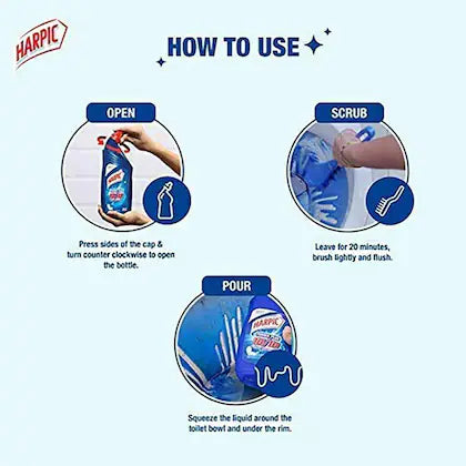 Harpic Power Plus Original Disinfectant Toilet Cleaner 1 L