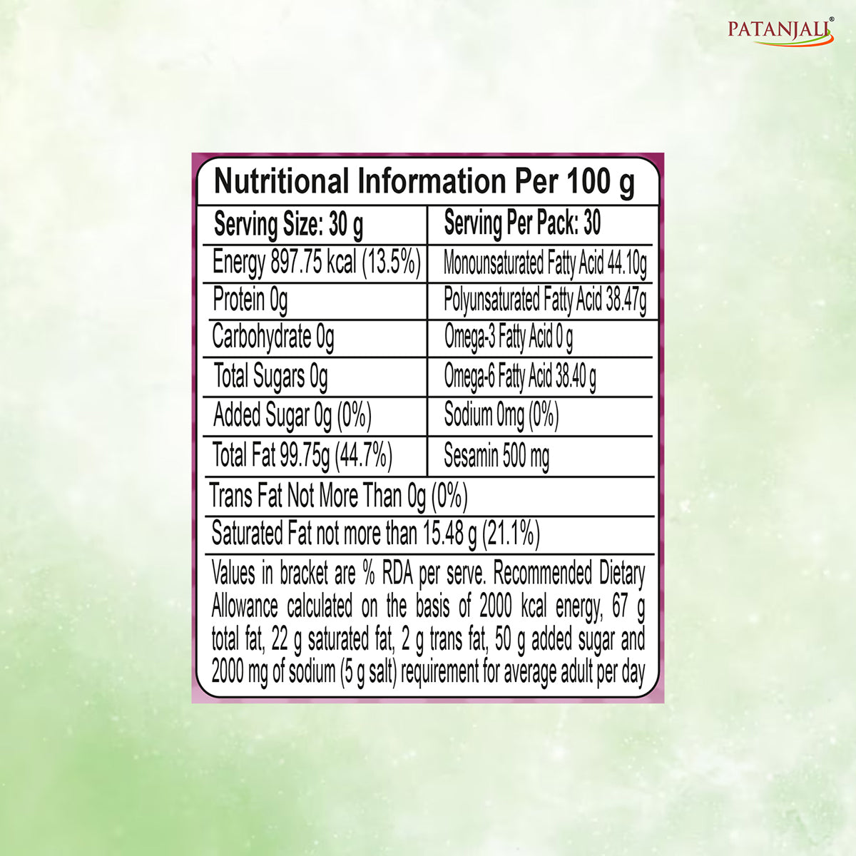 Patanjali Sesame Oil 500ml