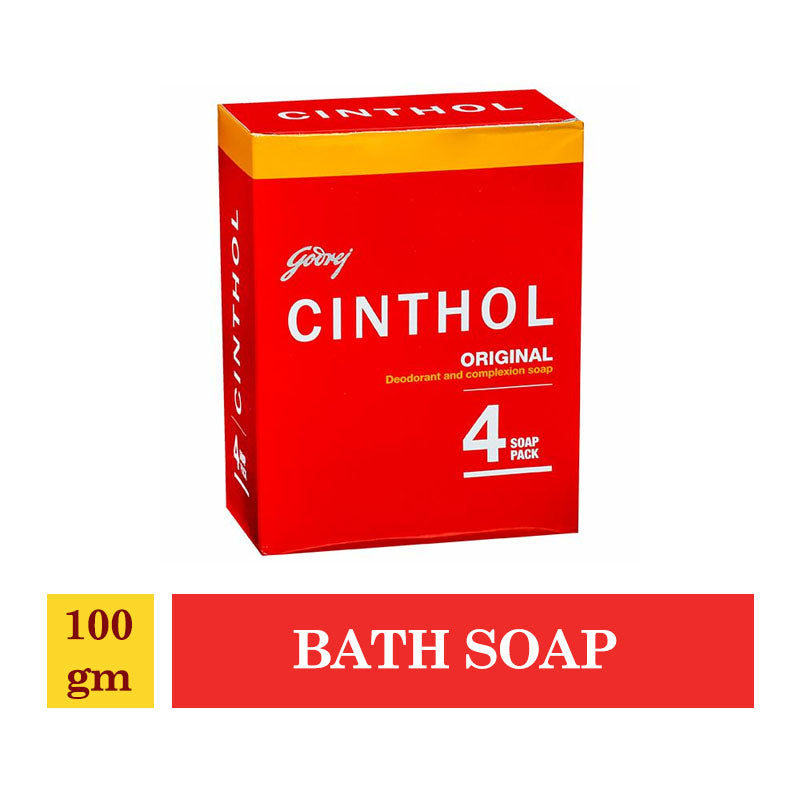 Godrej Cinthol Original Bath Soap 100gm (Pack of 4)